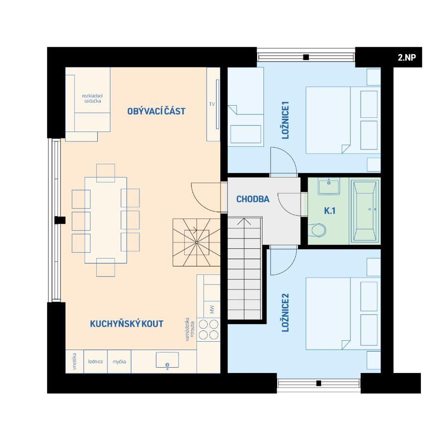 Apartman Pod Pustym Vrchem Ржічки Екстер'єр фото