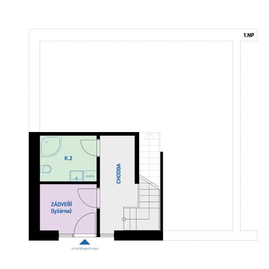 Apartman Pod Pustym Vrchem Ржічки Екстер'єр фото